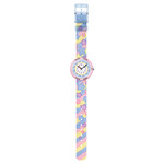 Montre FLIK FLAK STAR PARTY enfant plastique biosourcé bracelet pet recyclé bleu - vue D1