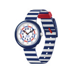 Flik Flak Color My Life Little Boat Children's Watch, Bio-based Plastic, Recycled PET Strap, Blue - View 1