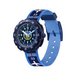Montre Flik Flak Future dreams Take off enfant plastique biosourcé bracelet PET recyclé bleu - vue 1