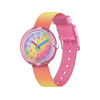 Montre FLIK FLAK Color my life Shades of rainbow enfant plastique biosourcé bracelet PET recyclé rose - vue V1
