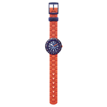 Flik Flak City of life watch Orangebrick child biosourced plastic orange silicone strap
