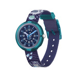 Montre Flik Flak Future dreams Take me to space enfant plastique biosourcé bracelet PET recyclé bleu - vue 1