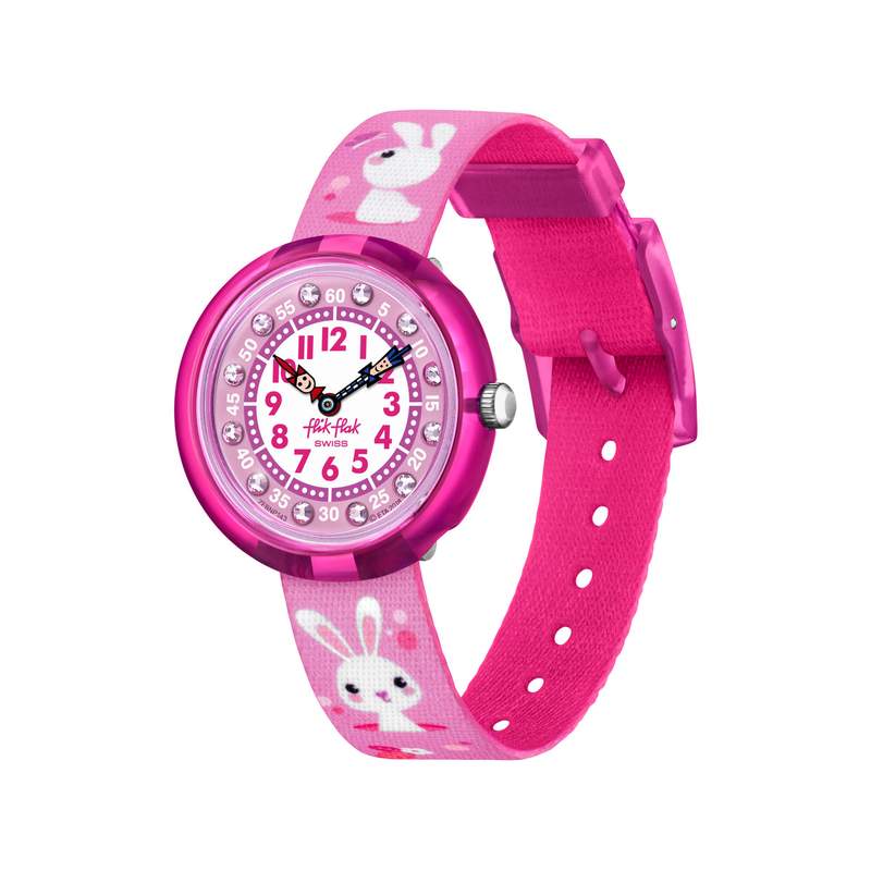 Montre Flik Flak Mystical woods So cute enfant plastique biosourcé bracelet PET recyclé rose - vue 1