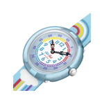 Montre Flik Flak Color my life Rainbow dreams enfant plastique biosourcé bracelet PET recyclé bleu - vue 2