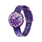 Montre Flik Flak  goes wild enfant plastique biosourcé bracelet PET recyclé violet - vue 1