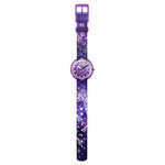 Montre Flik Flak  goes wild enfant plastique biosourcé bracelet PET recyclé violet - vue D1