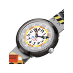 Montre Flik Flak Future dreams Build it up enfant plastique biosourcé bracelet PET recyclé gris - vue 2