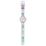 Montre Flik Flak Future dreams My spirit animal enfant plastique biosourcé bracelet PET recyclé vert - vue D1