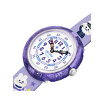 Montre Flik Flak Future dreams Chasing clouds enfant plastique biosourcé bracelet PET recyclé violet - vue 2
