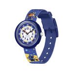 Montre Flik Flak Future dreams Paws up enfant plastique biosourcé bracelet PET recyclé bleu - vue 1