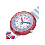 Montre Flik Flak Shine bright Shining crab enfant plastique biosourcé bracelet PET recyclé bleu - vue 2