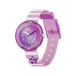 Montre Flik Flak Shine bright Shining seastar enfant plastique biosourcé bracelet PET recyclé rose - vue 1