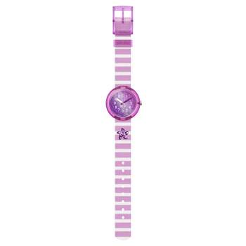 Montre Flik Flak Shine bright Shining seastar enfant plastique biosourcé bracelet PET recyclé rose