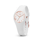 Montre ICE WATCH ice glam femme bracelet silicone blanc - vue 1