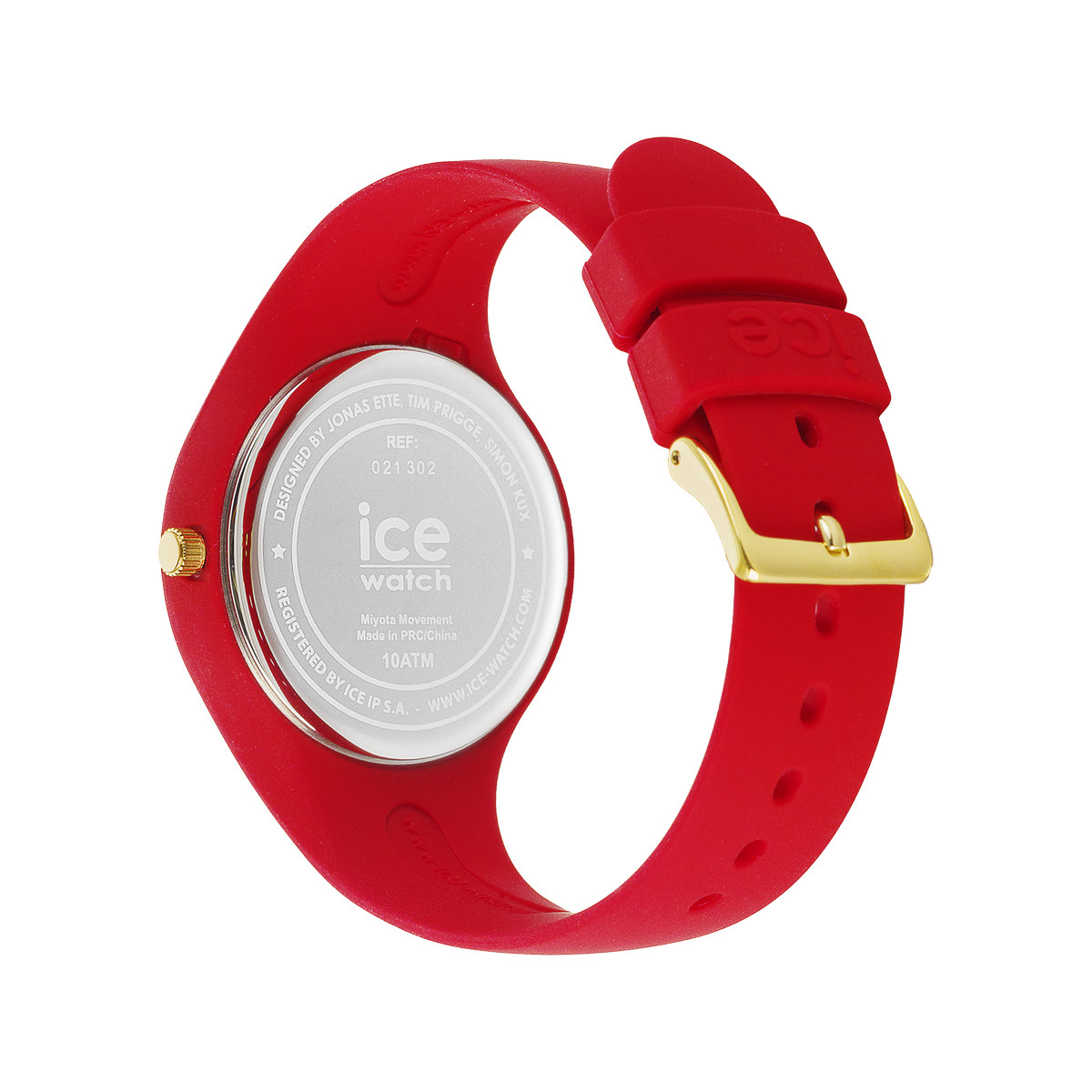 Montre ICE WATCH Ice cosmos femme bracelet silicone rouge - vue 3