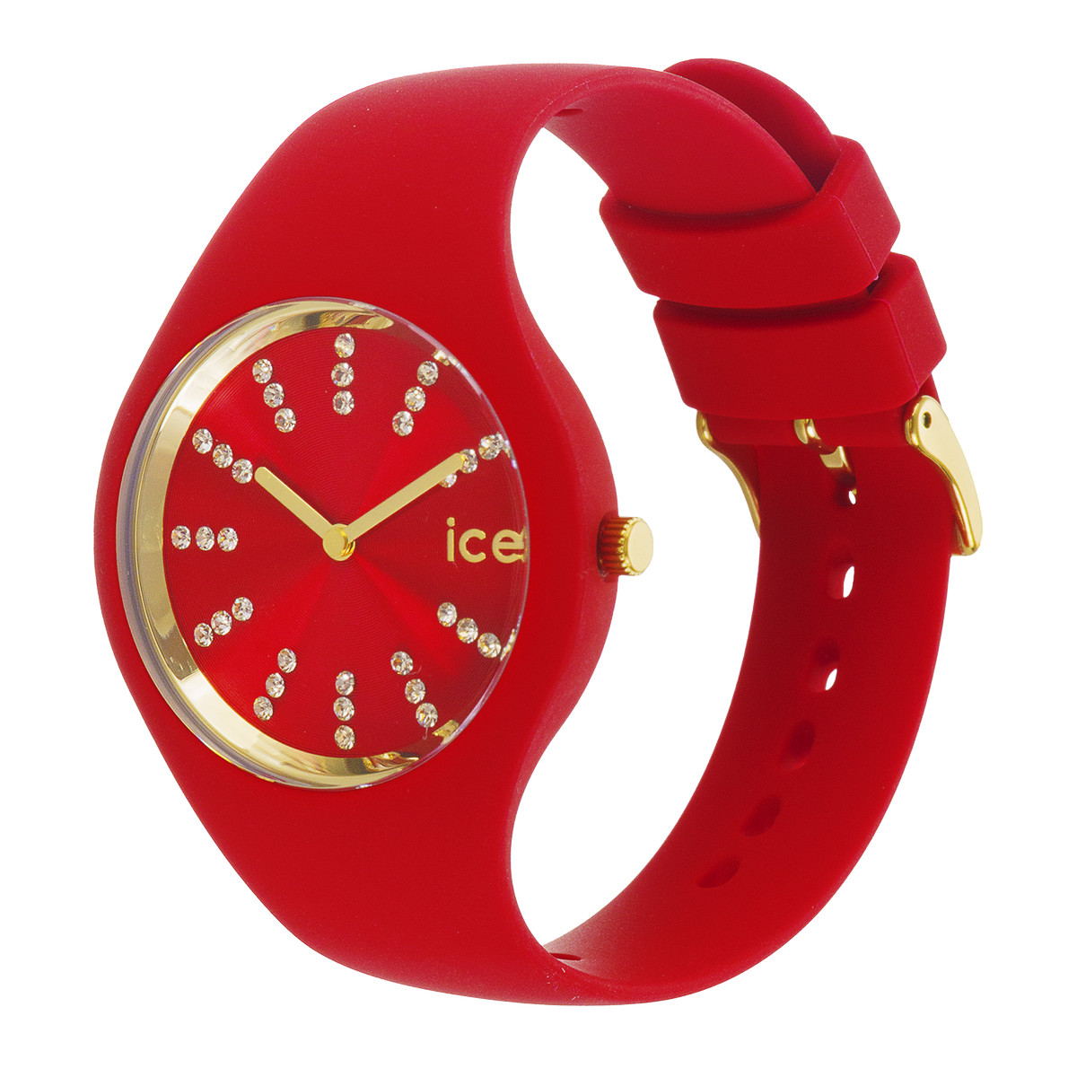 Montre ICE WATCH Ice cosmos femme bracelet silicone rouge - vue D1