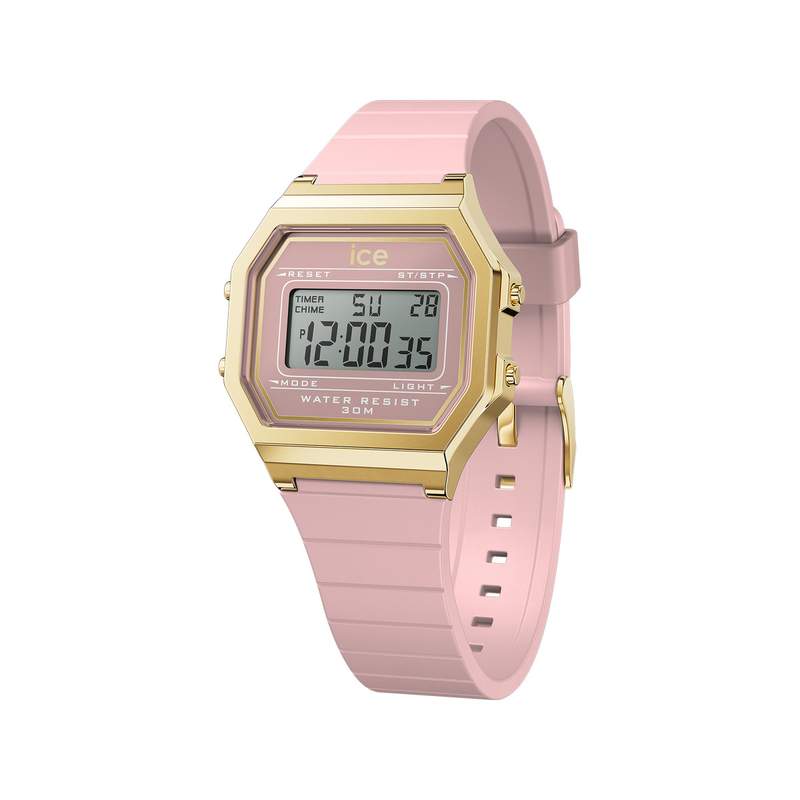 Montre ICE WATCH Ice digit retro femme bracelet silicone rose - vue 1