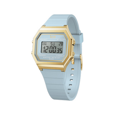 Montre ICE WATCH Ice digit retro femme bracelet silicone bleu - vue 1
