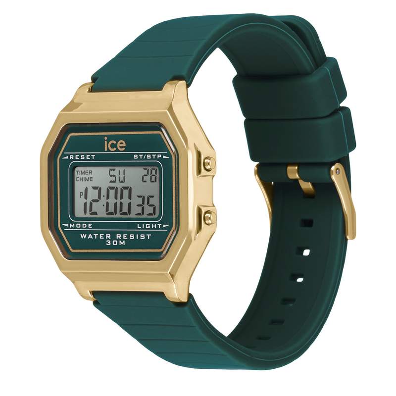 Montre ICE WATCH Ice digit retro femme bracelet silicone bleu - vue D1
