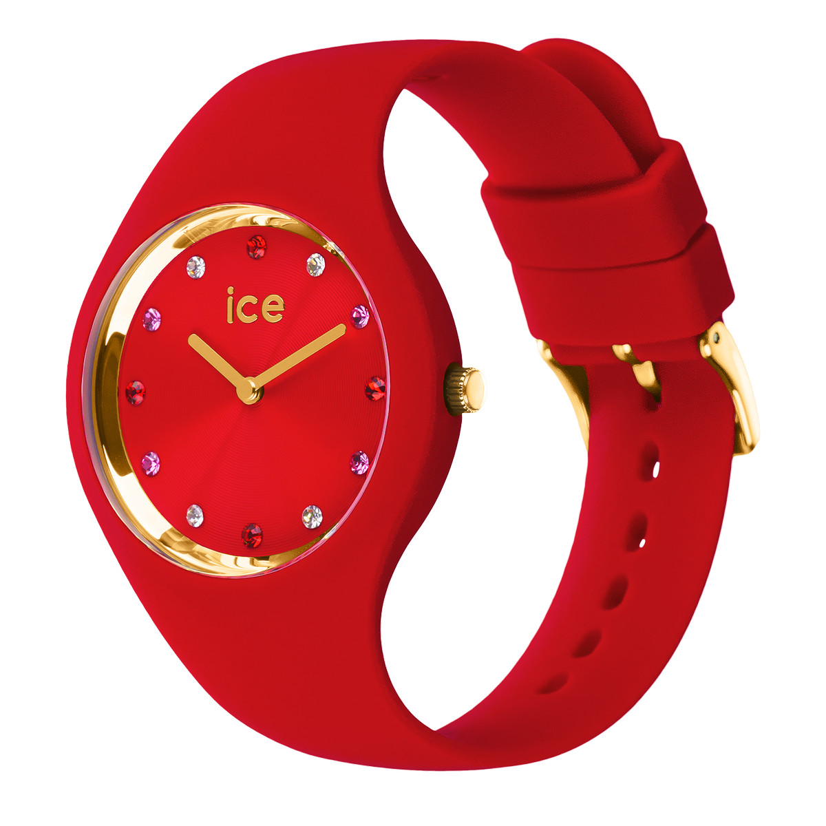Montre ICE WATCH Ice cosmos femme bracelet silicone rouge - vue D1