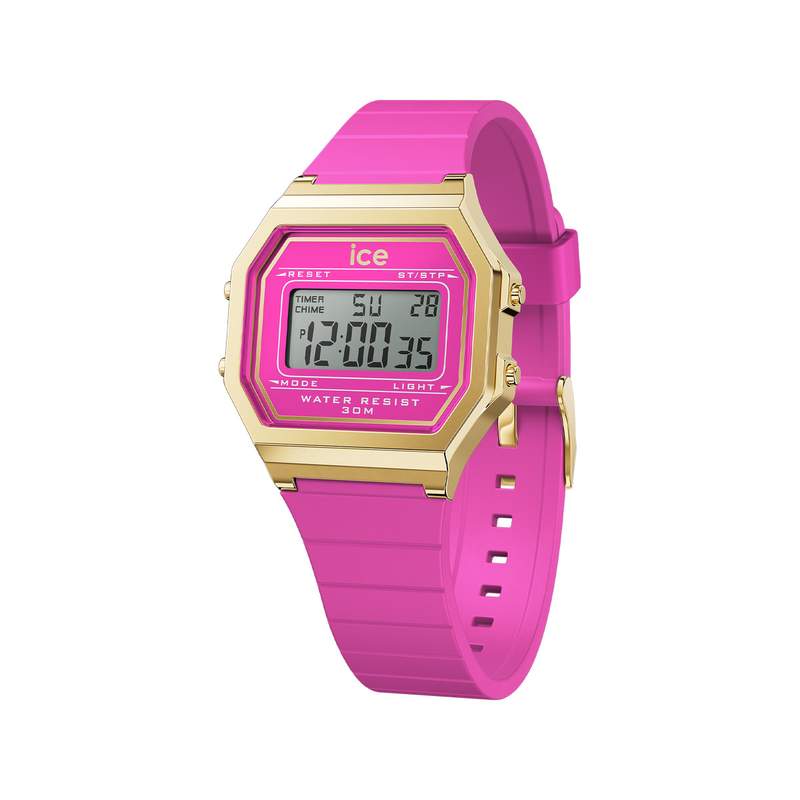 Montre ICE WATCH Ice digit retro femme bracelet silicone rose - vue 1