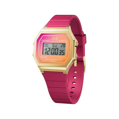 Montre ICE WATCH ice digit retro femme bracelet silicone rose