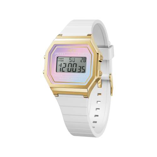 Montre ICE WATCH Ice digit retro femme bracelet silicone blanc