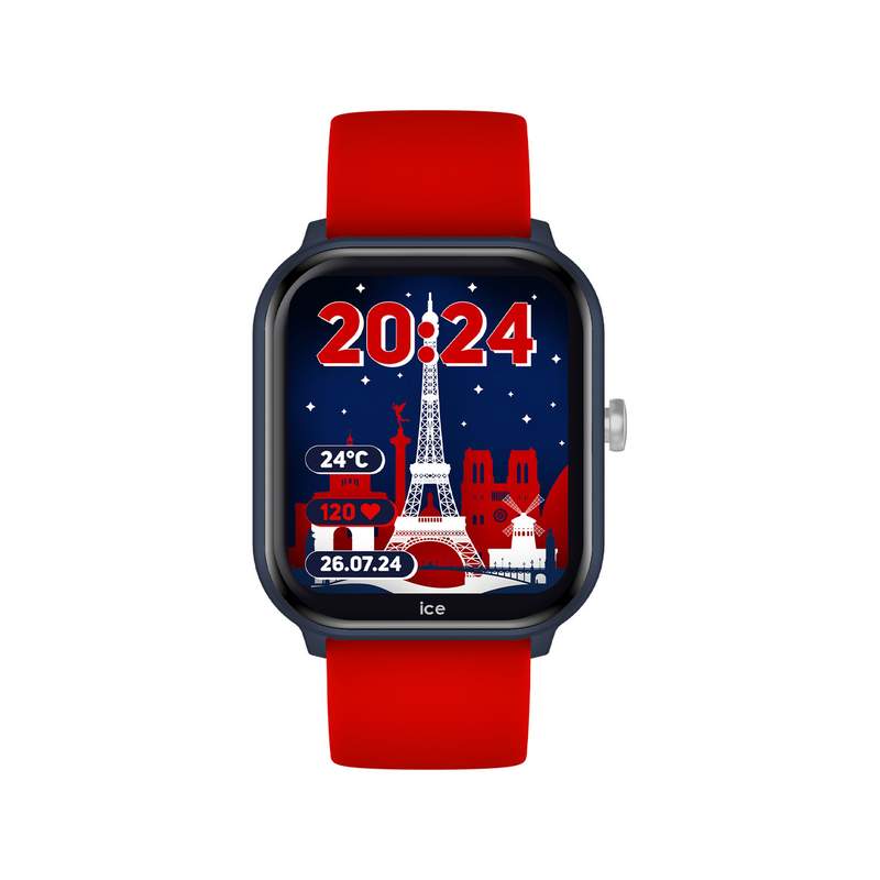 Montre ICE WATCH Ice smart enfant bracelet silicone rouge - vue 1