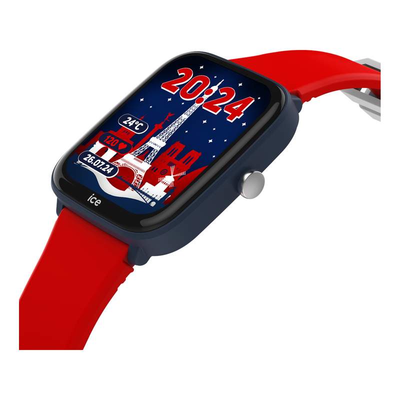 Montre ICE WATCH Ice smart enfant bracelet silicone rouge - vue 2