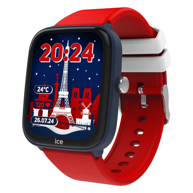 Montre ICE WATCH Ice smart enfant bracelet silicone rouge - vue D1