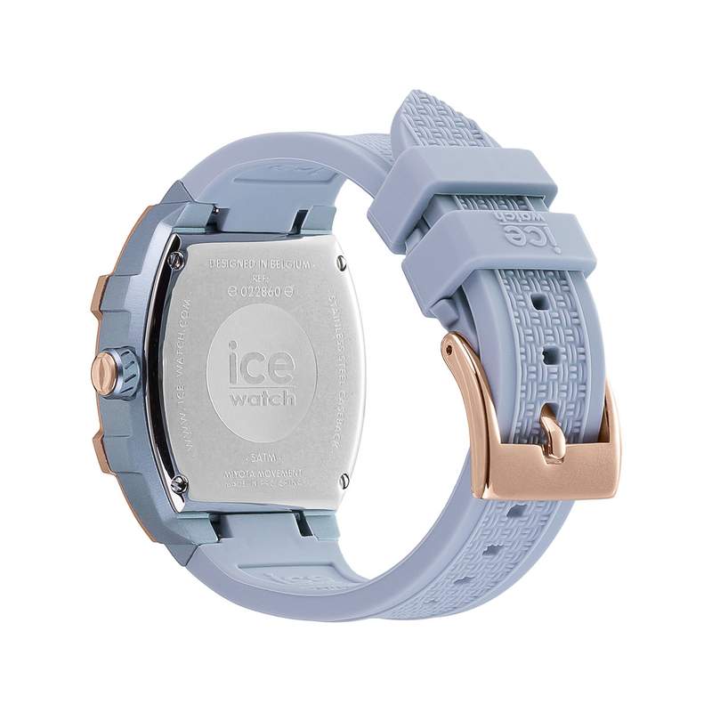 Montre ICE WATCH Ice boliday femme bracelet silicone bleu - vue 3