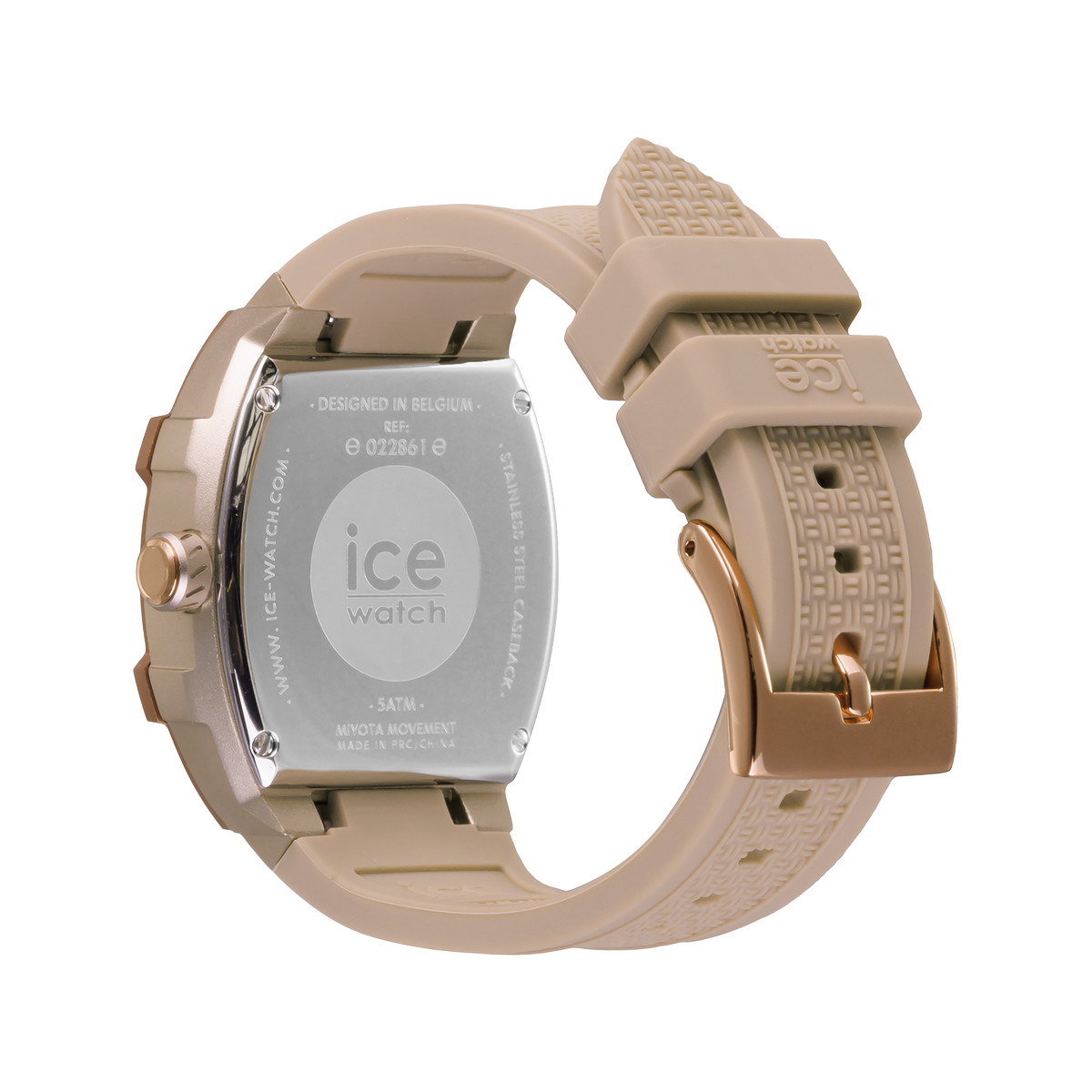 Montre ICE WATCH Ice boliday femme bracelet silicone marron - vue 3