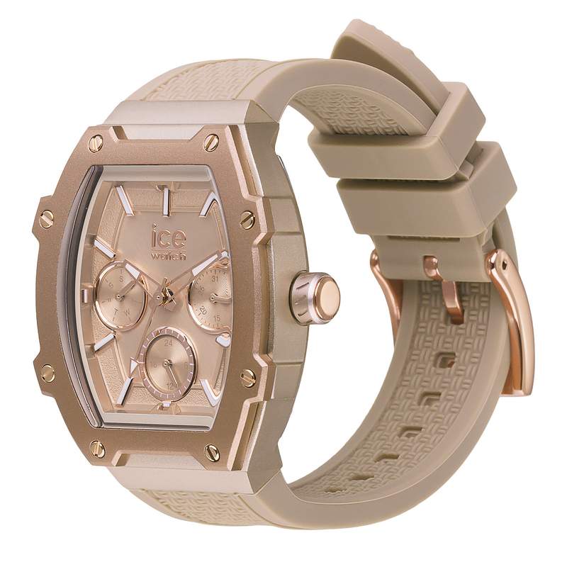 Montre ICE WATCH Ice boliday femme bracelet silicone marron - vue D1