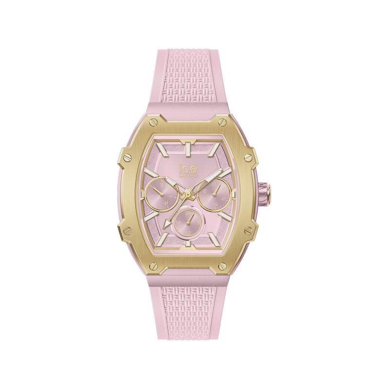 Montre ICE WATCH Ice boliday femme bracelet silicone rose - vue 1