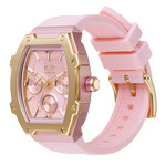 Montre ICE WATCH Ice boliday femme bracelet silicone rose - vue D1