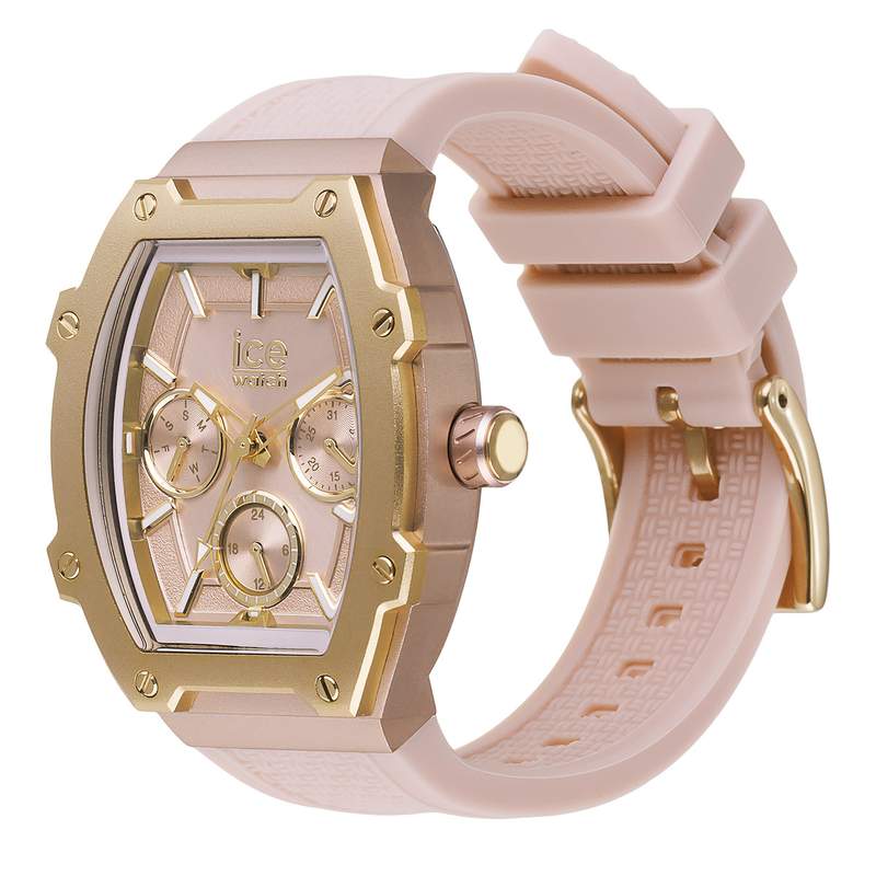 Montre ICE WATCH Ice boliday femme bracelet silicone beige - vue D1