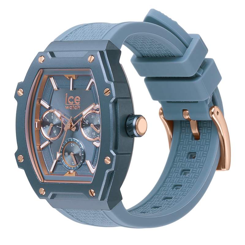 Montre ICE WATCH Ice boliday femme bracelet silicone bleu - vue D1