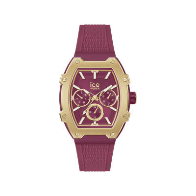 Montre ICE WATCH Ice boliday femme bracelet silicone rouge