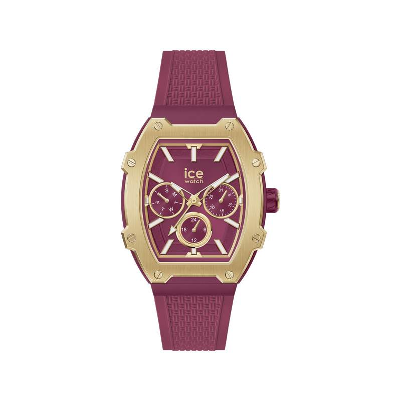 Montre ICE WATCH Ice boliday femme bracelet silicone rouge - vue 1