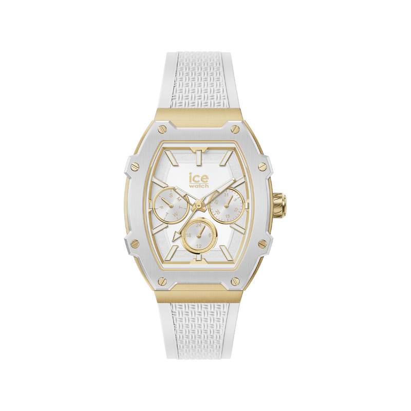 Montre ICE WATCH Ice boliday femme bracelet silicone blanc - vue 1