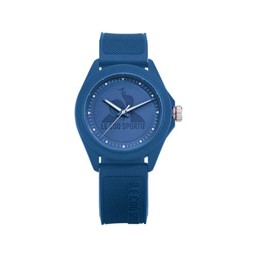 Montre LE COQ SPORTIF monochrome femme bracelet plastique bleu
