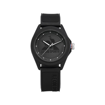 Montre LE COQ SPORTIF monochrome femme bracelet plastique noir