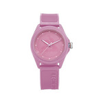 Montre LE COQ SPORTIF monochrome femme bracelet plastique rose - vue 1