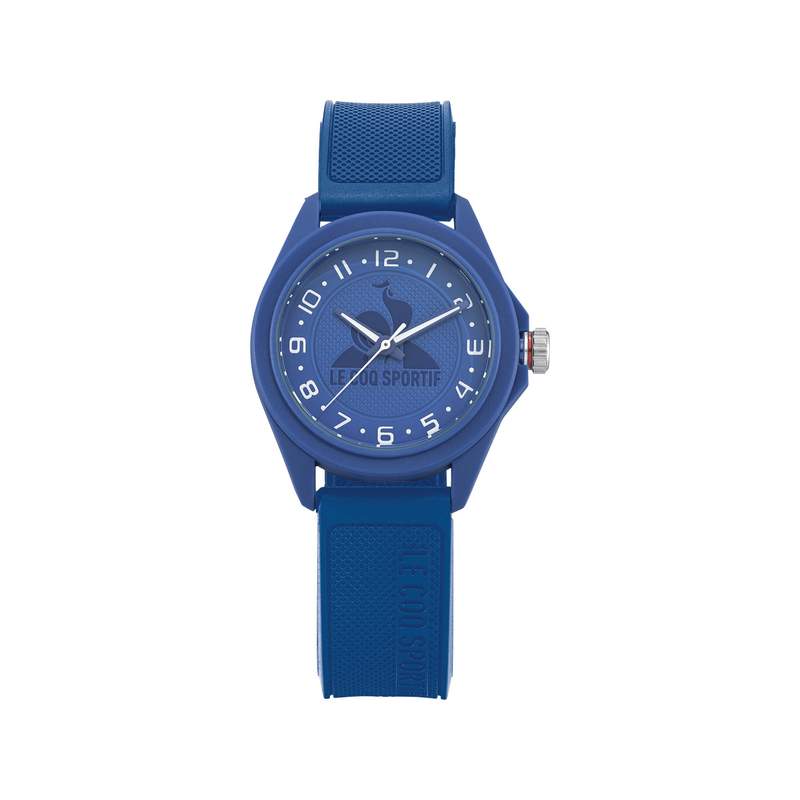 Montre LE COQ SPORTIF monochrome enfant bracelet plastique bleu - vue 1