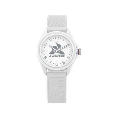 Montre LE COQ SPORTIF monochrome enfant bracelet plastique blanc