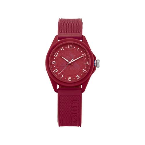 Montre LE COQ SPORTIF monochrome enfant bracelet plastique rouge