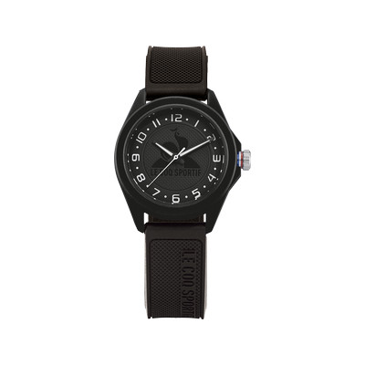 Montre LE COQ SPORTIF monochrome enfant bracelet plastique noir