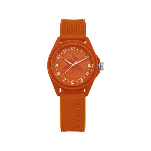 Montre LE COQ SPORTIF monochrome enfant bracelet plastique orange