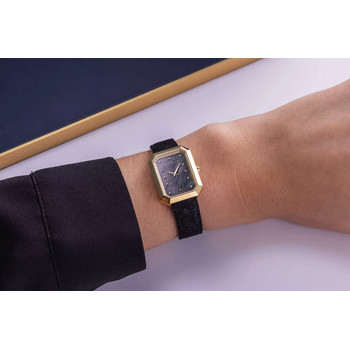 Montre MICHEL HERBELIN Octogône femme bracelet cuir marron