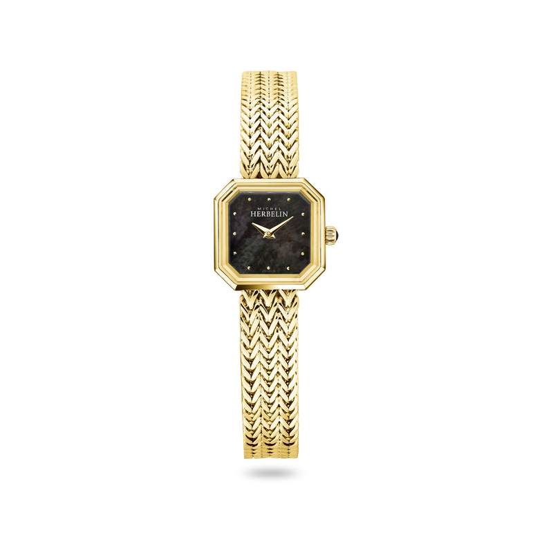 Montre MICHEL HERBELIN Octogône femme acier doré - vue 1
